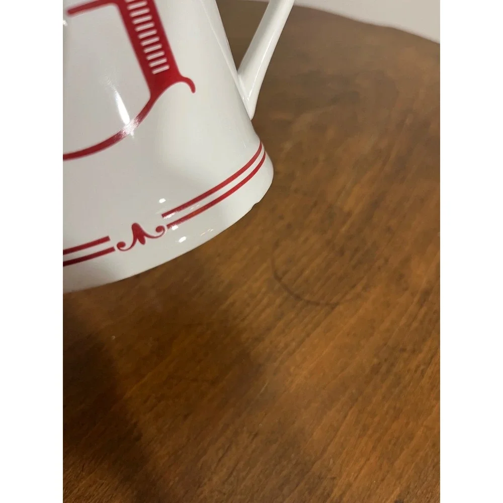 Sur La Table White and Red G Initial‎ Coffee Tea Mug